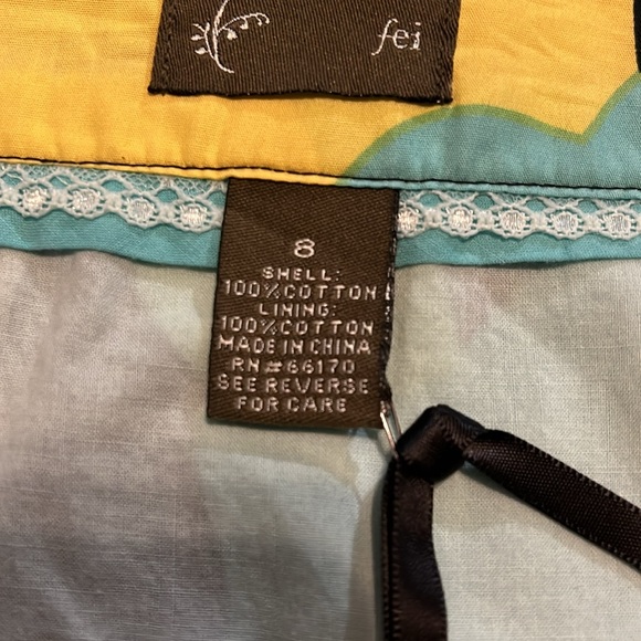 NWOT Anthropologie Cotton Tulip Skirt Pockets! fei Size 8 - Picture 5 of 15